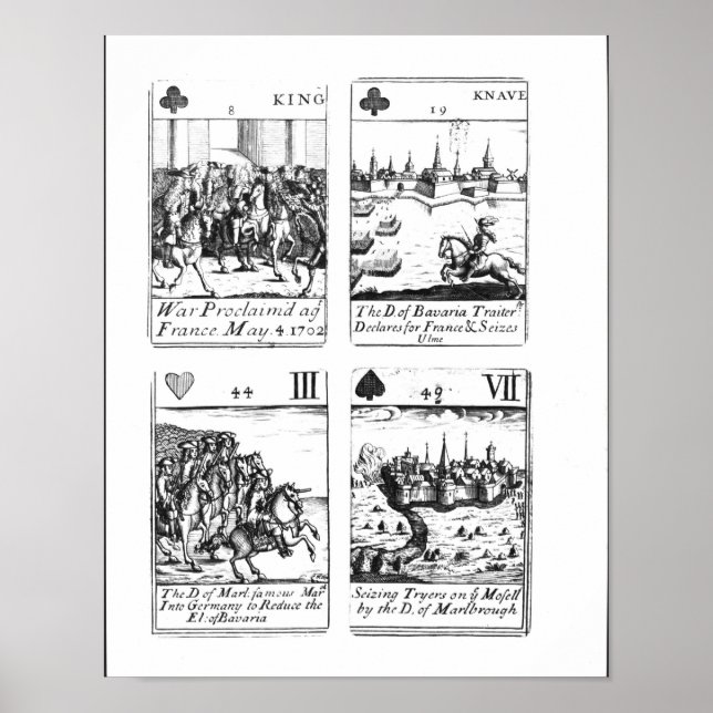 Playing cards commemorating poster (Front)