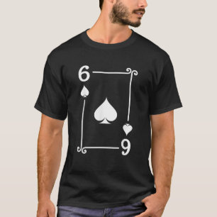 Playing Cards Costume 6 Spades Card Six Card T-Shirt