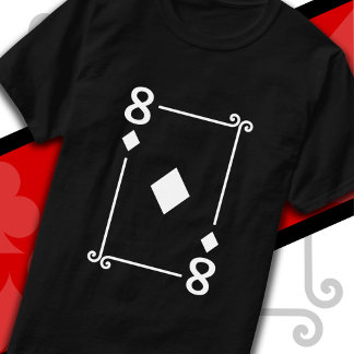 Playing Cards Costume Eight Card 8 of Diamonds T-Shirt