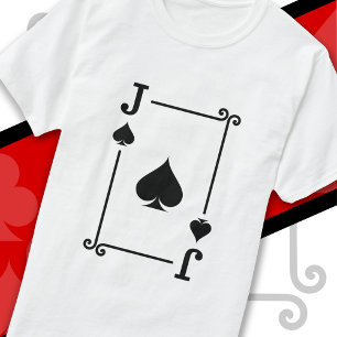 Playing Cards Costume Jack Card Spades Jack Card T-Shirt