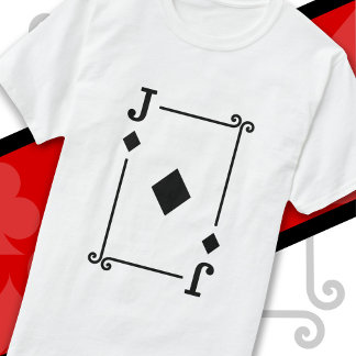 Playing Cards Costume Jack Diamonds Card Jack Card T-Shirt