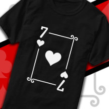 Playing Cards Costume Seven Card 7 of Hearts