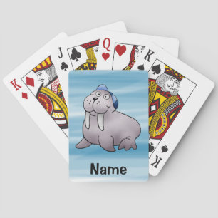 Playing Cards, Cute Walrus Cartoon Cards