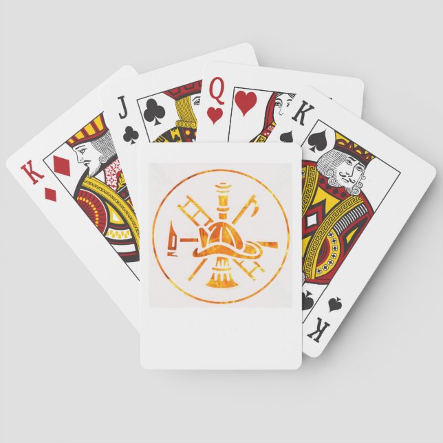 playing cards firefighter  (Back)