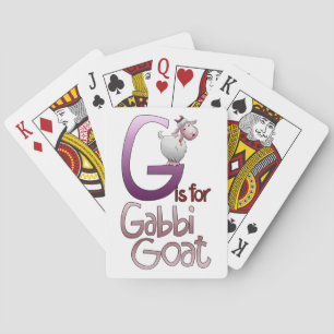 Playing Cards, G is for Gabbi Goat Cards