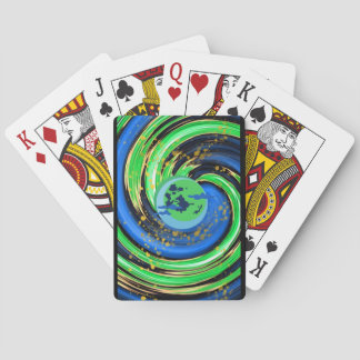 Playing Cards Green Swirl Deck of Cards