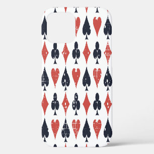 Playing Cards: Grunge Abstract Pattern iPhone 12 Case