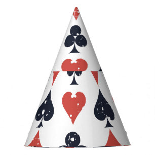 Playing Cards: Grunge Abstract Pattern Party Hat