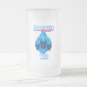 Playing cards - Halloween Blaze Trio Frosted Glass Beer Mug