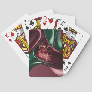 Playing cards in stylish abstract graphic