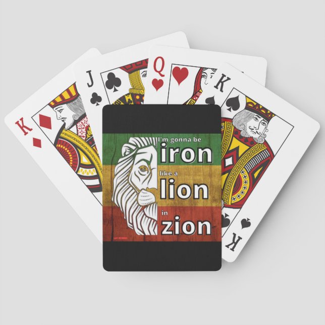 playing cards "IRON LION" (Back)