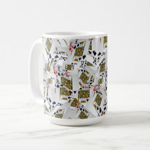 Playing Cards Kings Layered, Coffee Mug