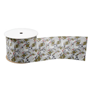 Playing Cards Kings Layered, Satin Ribbon