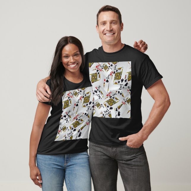 Playing Cards Kings Layered, Unisex Tshirt (Unisex)