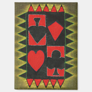 Playing cards magnet