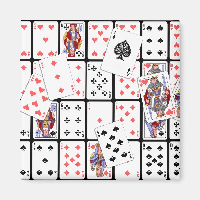 Playing Cards Magnet (Front)