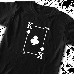 Playing Cards - Matching Clubs Card Suits - King T-Shirt