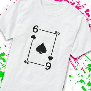 Playing Cards - Matching Spades Card Suits Six (6) T-Shirt