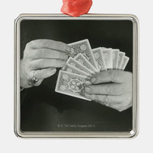 Playing Cards Metal Tree Decoration