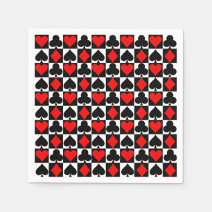 Playing cards napkin