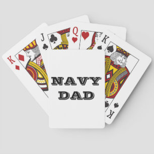 Playing Cards Navy Dad