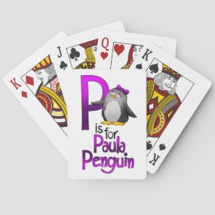 Playing Cards, P is for Paula Penguin Cards