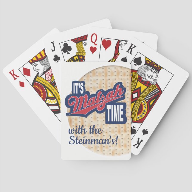 Playing Cards "PASSOVER “It’s Matzah Time” (Back)