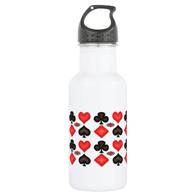 Playing Cards Pattern  532 Ml Water Bottle (Front)