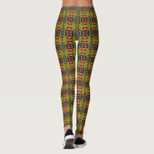 Playing cards pattern leggings