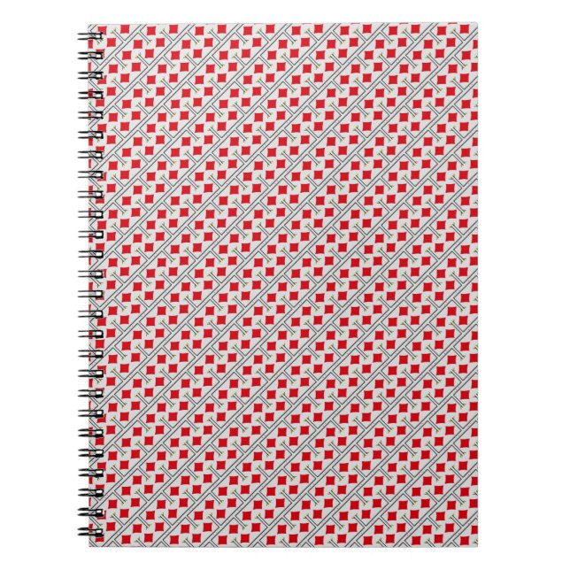 Playing cards pattern notebook (Front)