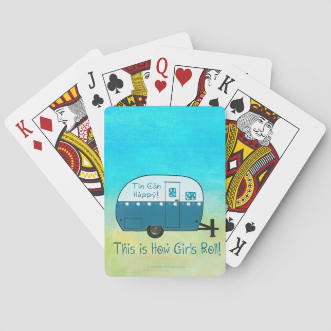 PLAYING CARDS | Personalise It! | Retro Camper (Back)