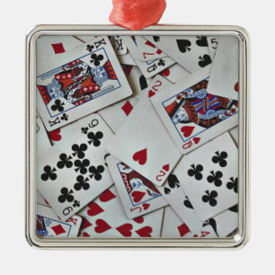Playing Cards Poker Games Queen King Metal Tree Decoration