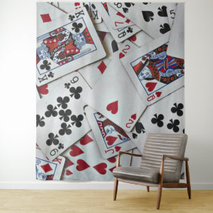 Playing Cards Poker Games Queen King Tapestry