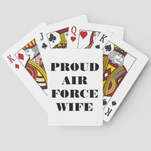 Playing Cards Proud Air Force Wife
