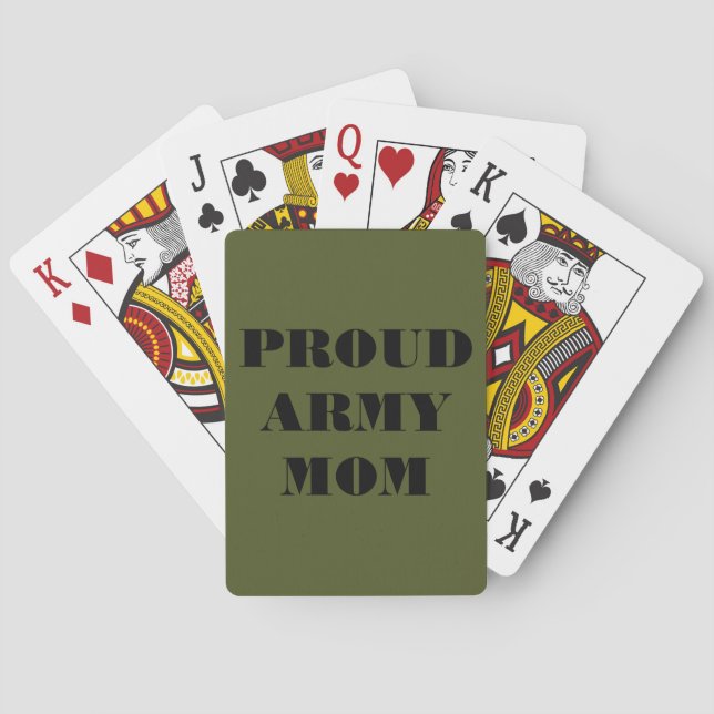 Playing Cards Proud Army Mum (Back)