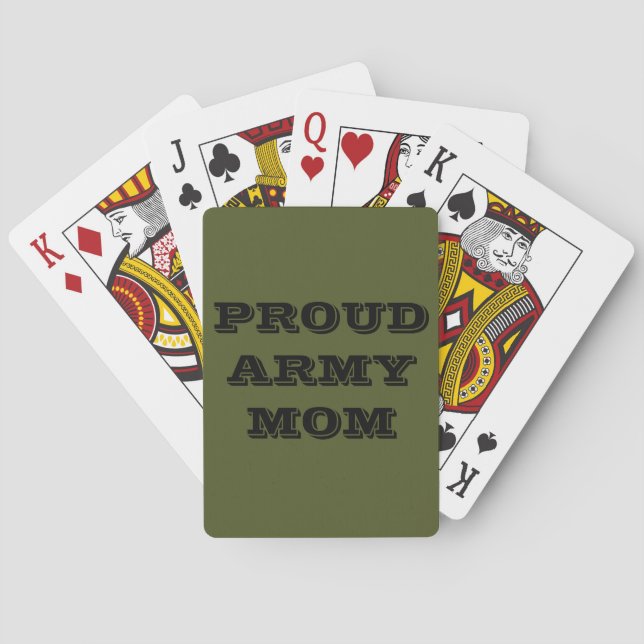 Playing Cards Proud Army Mum (Back)