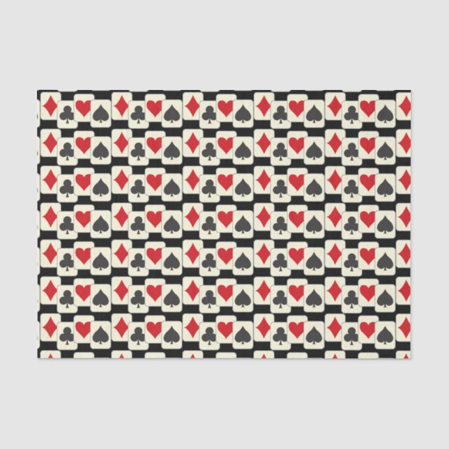 Playing Cards Quartet Tissue Paper (Front)
