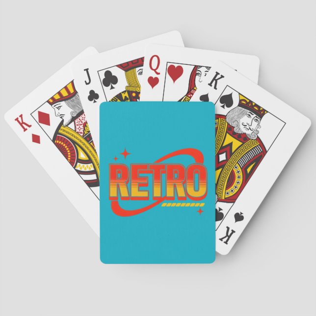 Playing cards. Retro. Cards (Back)