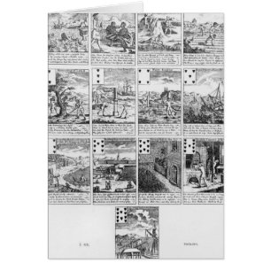 Playing cards satirising "bubble" ventures