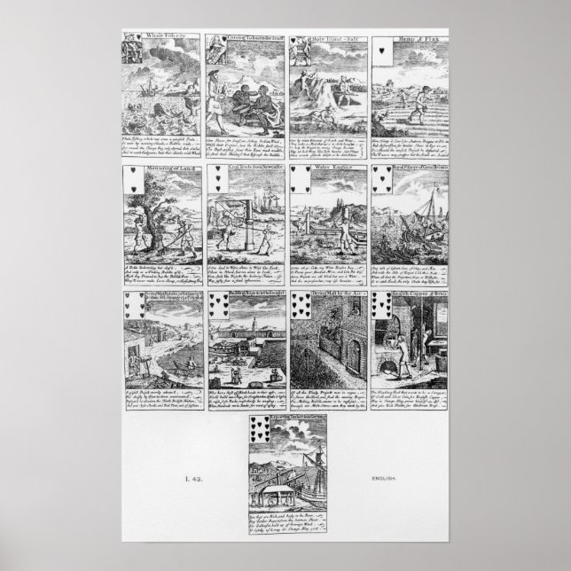 Playing cards satirising "bubble" ventures poster (Front)