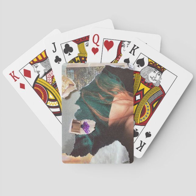 Playing Cards: The Emerald Cave Collage Cards (Back)