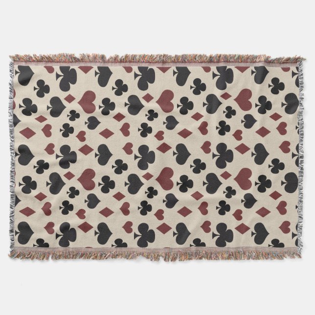 Playing Cards Throw Blanket (Front)