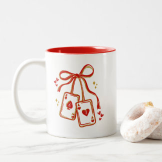 Playing Cards Valentine 6 7 Mug | Trendy Love Card