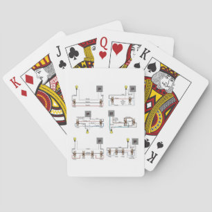 PLAYING CARDS With 3-Way Switch Diagrams
