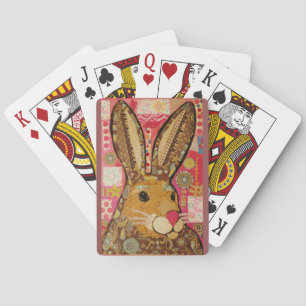 Playing Cards with Bright Rabbit Design