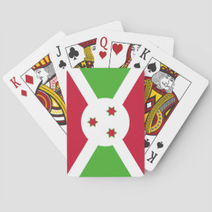 Playing Cards with Burundi flag