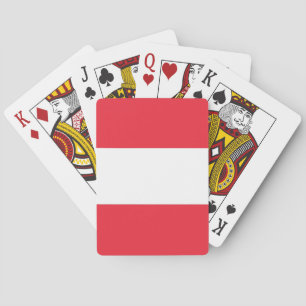Playing Cards with Flag of Austria