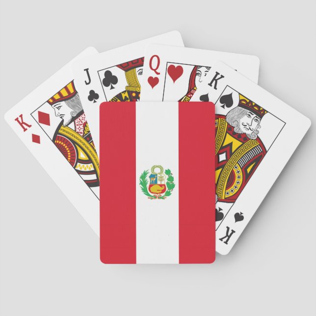 Playing Cards with Flag of Peru (Back)
