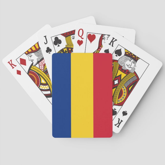 Playing Cards with flag of Romania (Back)
