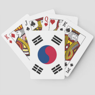 Playing Cards with Flag of South Korea